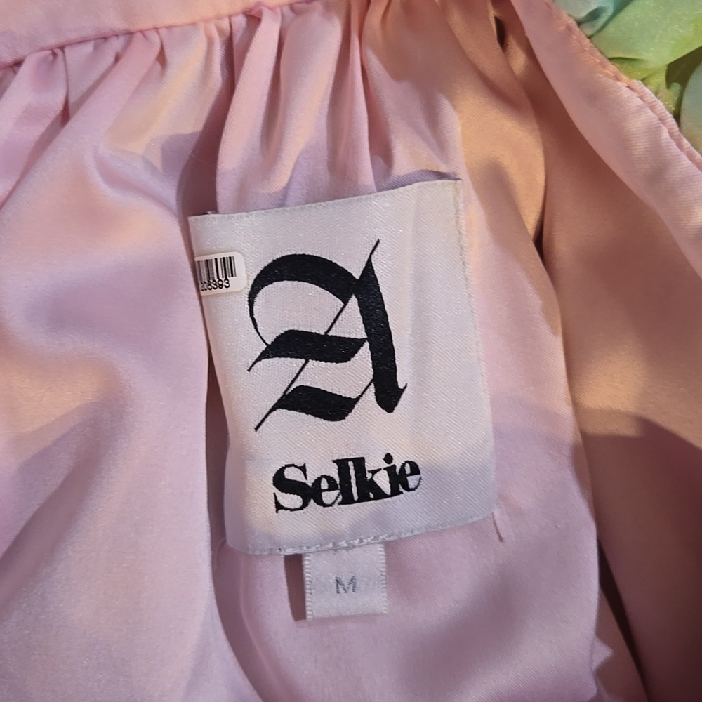 Selkie x Maison Amory Pastel Paints Ruffle Romance Dress Size Medium - Picture 4 of 10